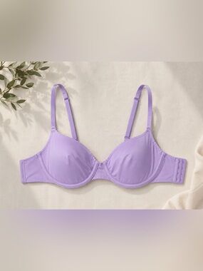 Aerie Purple Mesh Smoothez Underwire Bra 32D‎
